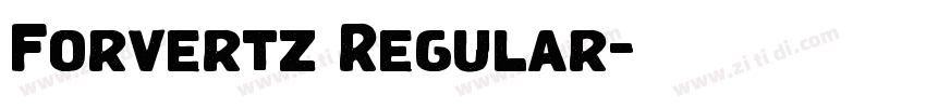 Forvertz Regular字体转换